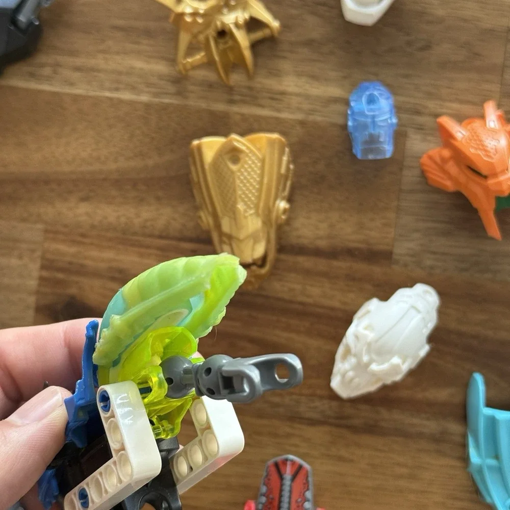 LEGO BIONICLE Hero Factory Bulk Lot of Masks Brains Parts Pieces SEE PICTURES!